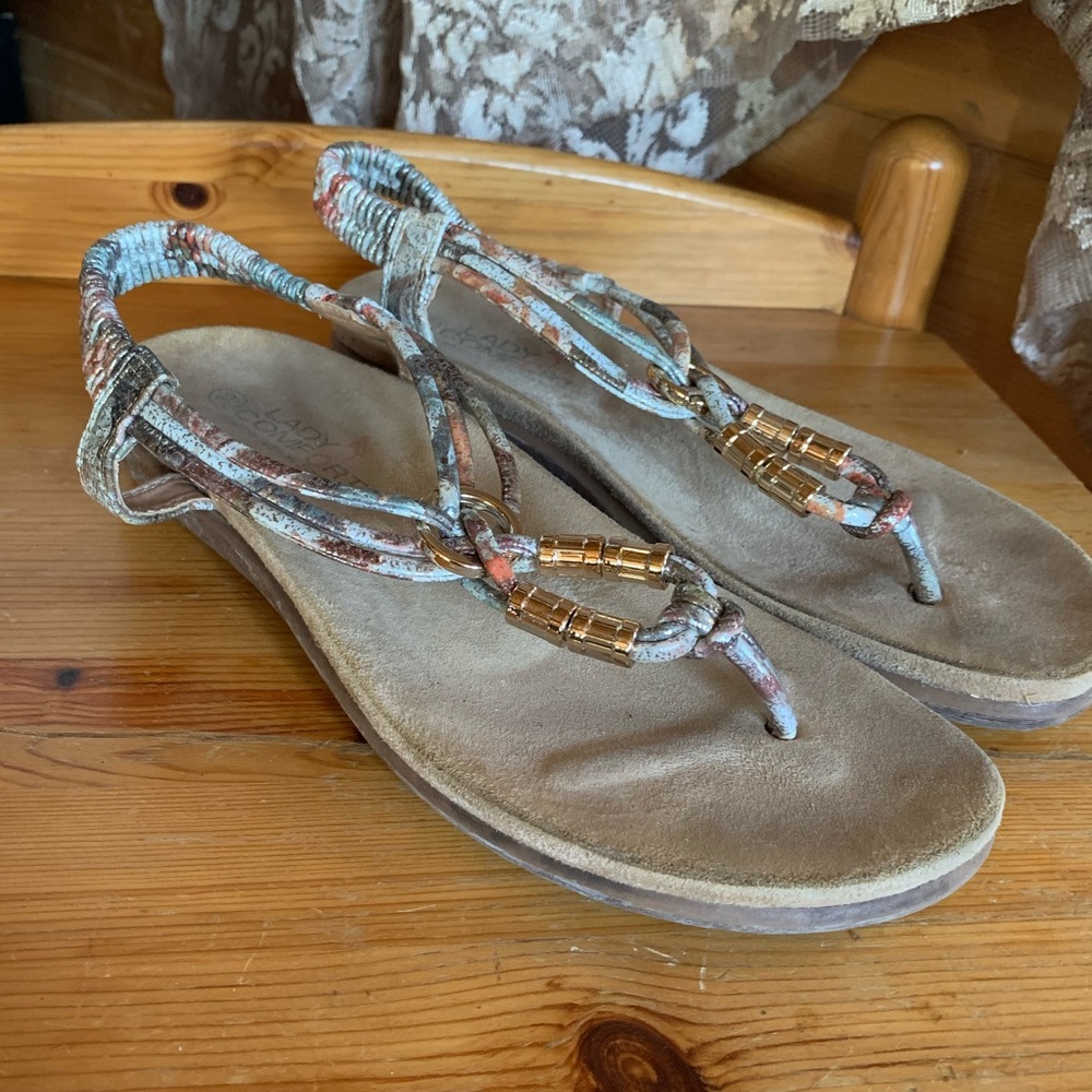 Multi-Color Beaded Sandals - Picture 4 of 9